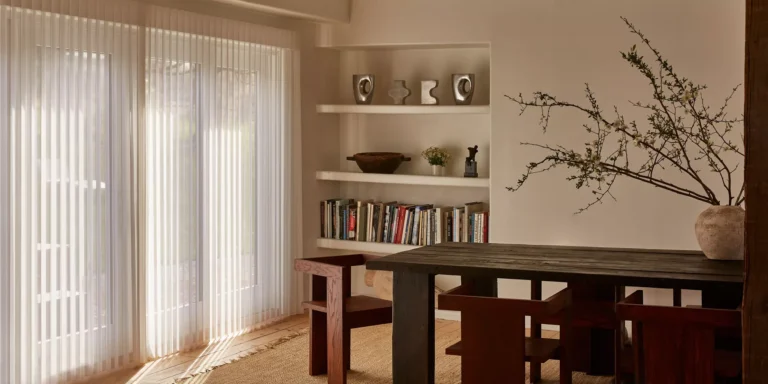 Crisp Lines Fabric in Alabaster