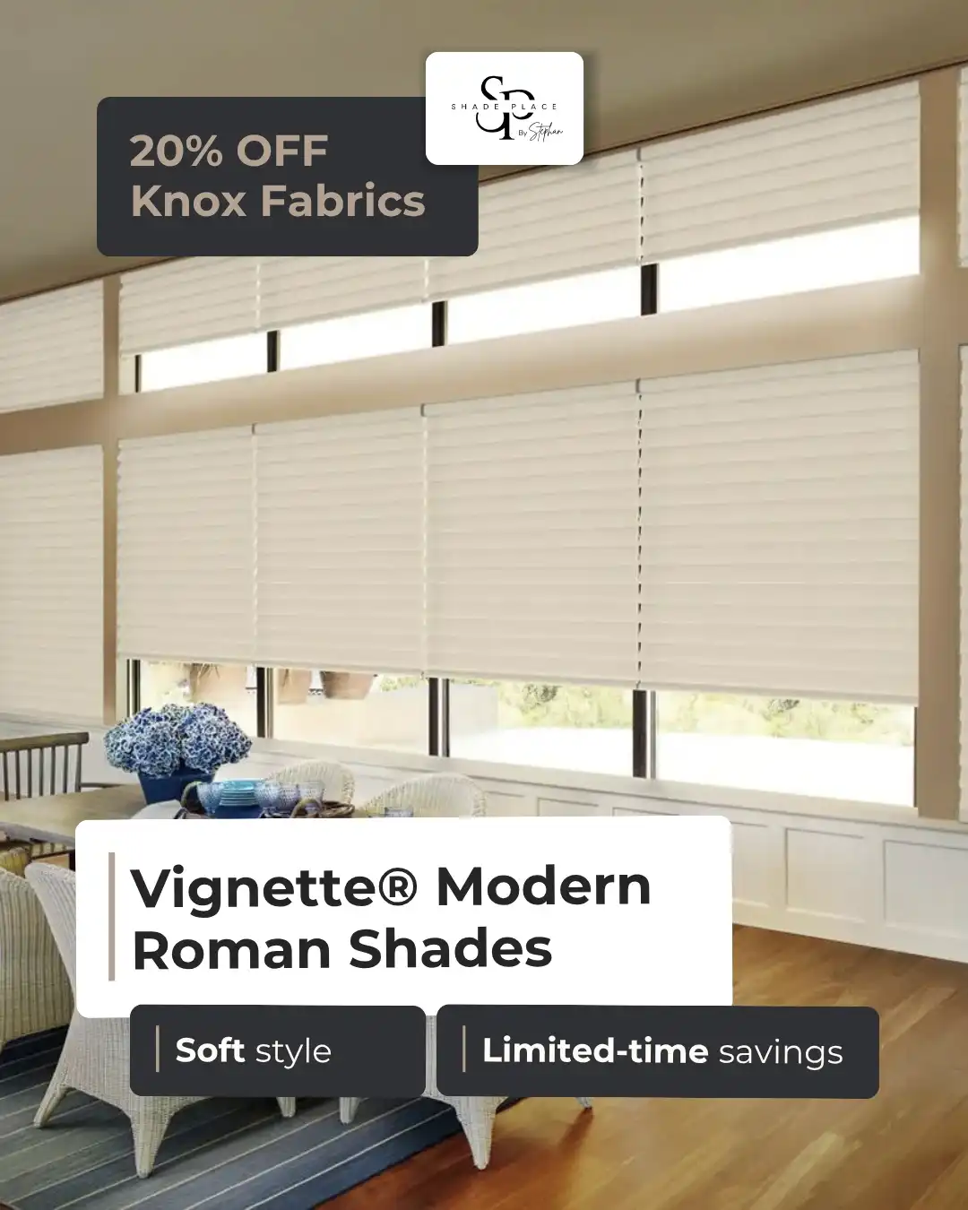 Vignette&reg; Modern Roman Shades